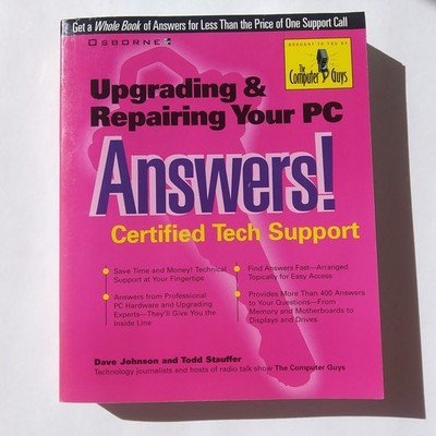 Upgrading & Repairing Your PC Answers Osborne 1996 Tech Support Guide Book