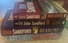 Mixed Lot of 6 John Sandford Virgil Flowers Series, Mad River, Rough Country...