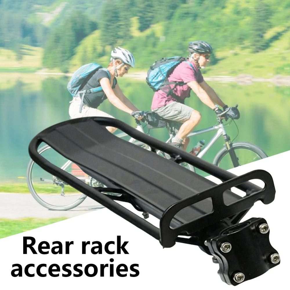 Mountain Bike Rear Rack Flat Suspension Rack Accessories Luggage Carrier Shelf