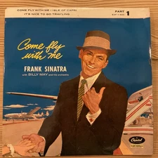 FRANK SINATRA Come Fly With Me Ex+ 1950s UK Capitol EAP 1-920 Easy P/S 7" EP