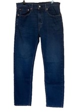 Levi's 505 Straight Leg 34x34 Mens Jeans Dark Blue Denim Classic Fit