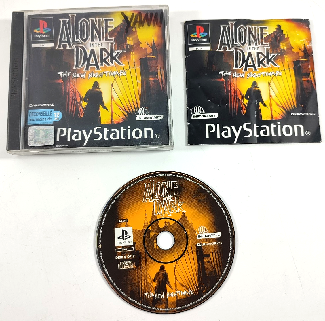 Jeu PlayStation 1 Horreur Jeu Alone In The Dark: The New Nightmare - PlayStation 1 (PS1) - Version PAL FR - Très Bon état Alone In The Dark Ps5 Jeu PlayStation 1 Horreur Jeu Alone In The Dark: The New Nightmare - PlayStation 1 (PS1) - Version PAL FR - Très Bon état Alone In The Dark Ps5