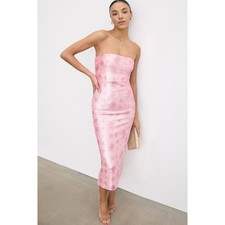 LoveShackFancy Stasia Pink Ombre Sequin Dress 12 Glam