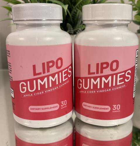 Lipo Apple Cider Vinegar Gummies 30 Gummies (Lot of 2)