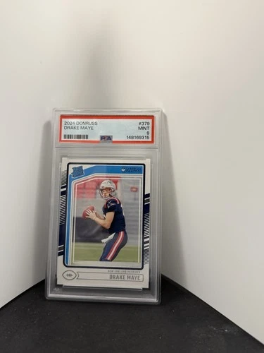 2024 Drake Maye💎Panini Donruss Rated Rookie RC #379 Patriots PSA 🔥🏆🔥