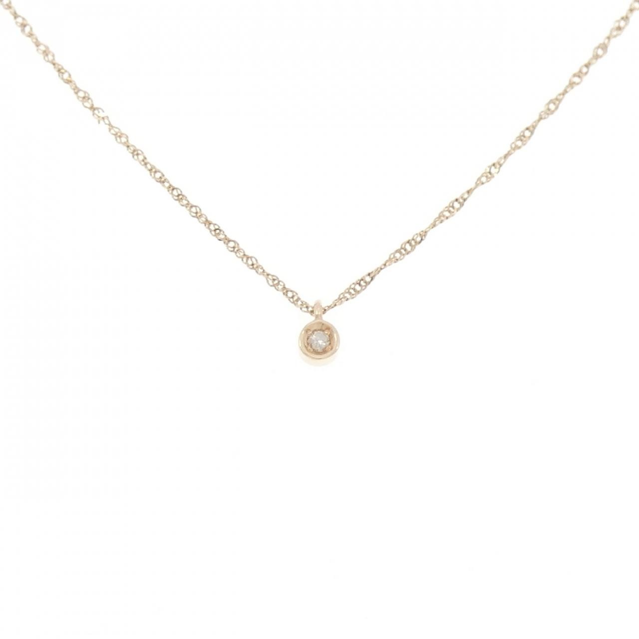 Authentic K10YG Diamond Necklace #230-000-179-6130