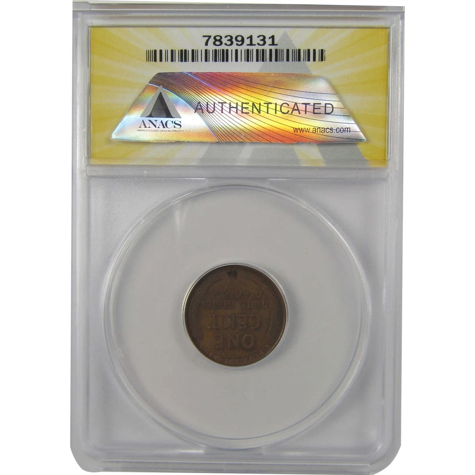 1924 D Lincoln Wheat Cent VF 25 ANACS Penny 1c Coin SKU:I22134 - Image 2 of 4