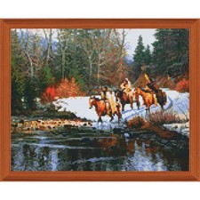 PixelHobby Indian Winter Kit  Frame Mosaic Art Kit