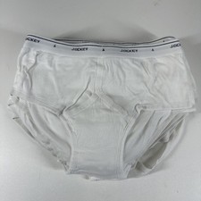 12x Vintage Jockey White Briefs Mens Size 38 Inverted Y Front Fly Classic Tighty