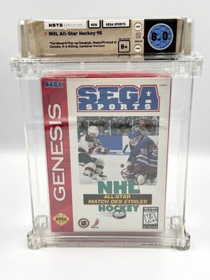 New NHL All Star Hockey '95 Sega Genesis Sealed Video Game Wata Graded 8.0 B+
