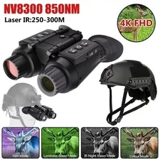 Night Vision Goggles 4K Head Mounted Digital Tactical Infrared Binocular NV8300