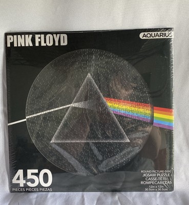 AQUARIUS Pink Floyd Dark Side Record Disc Puzzle (450 Piece Jigsaw Puzzle) - New
