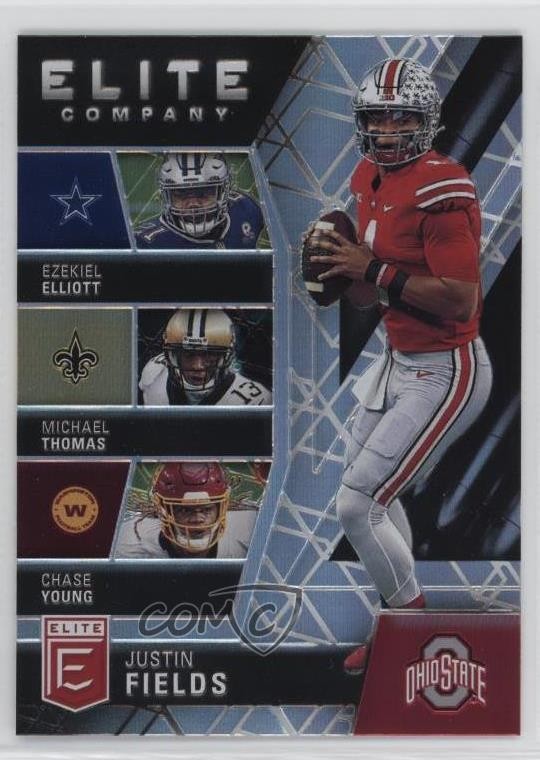 2021 Donruss Elite Company Justin Fields Ezekiel Elliott Michael Thomas 1ab6
