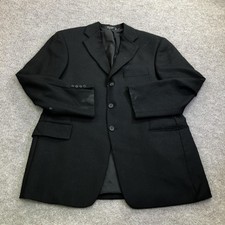 John W Nordstrom Blazer Mens 42 Black Loro Piana Cashmere Sport Coat Jacket