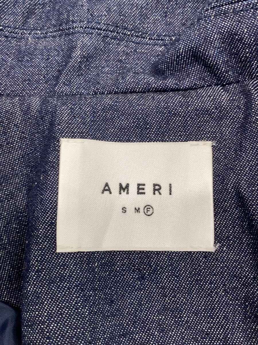 AMERI Cotton Trench Coat Navy Free Size Used Styl… - image 3