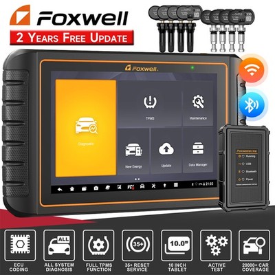 Foxwell GT75TS Car OBD2 Scanner Diagnostic Tool TPMS Programming Oil Reset BMS