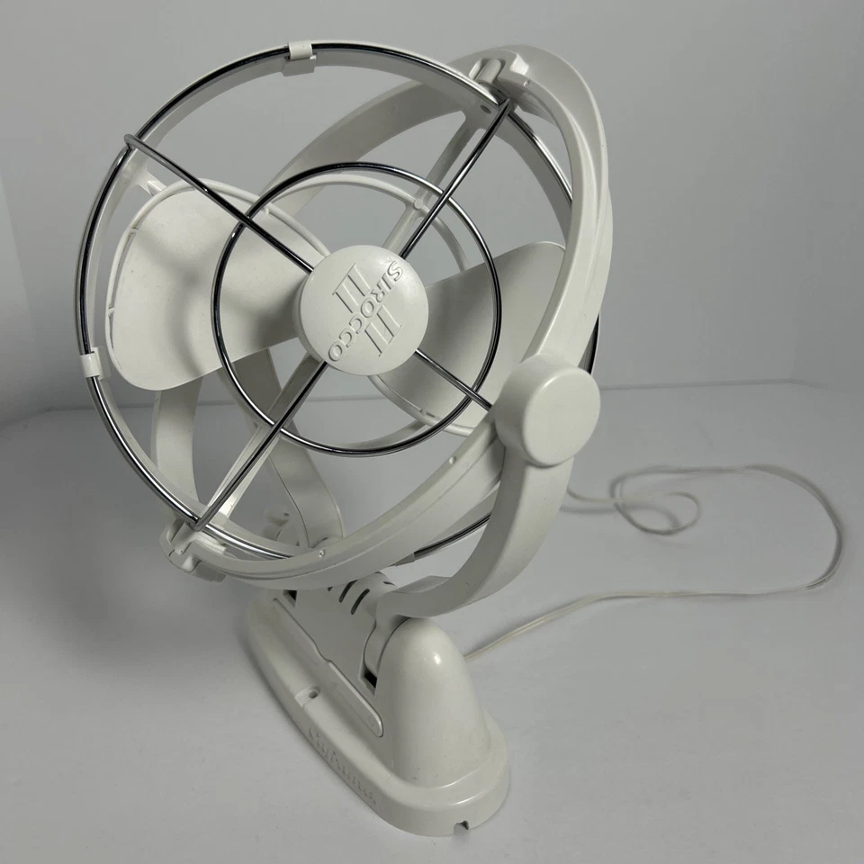 Caframo Sirocco II Fan 12V/24V DC Auto-Sensing Omnidirectional Direct Wire White - Image 3 of 4