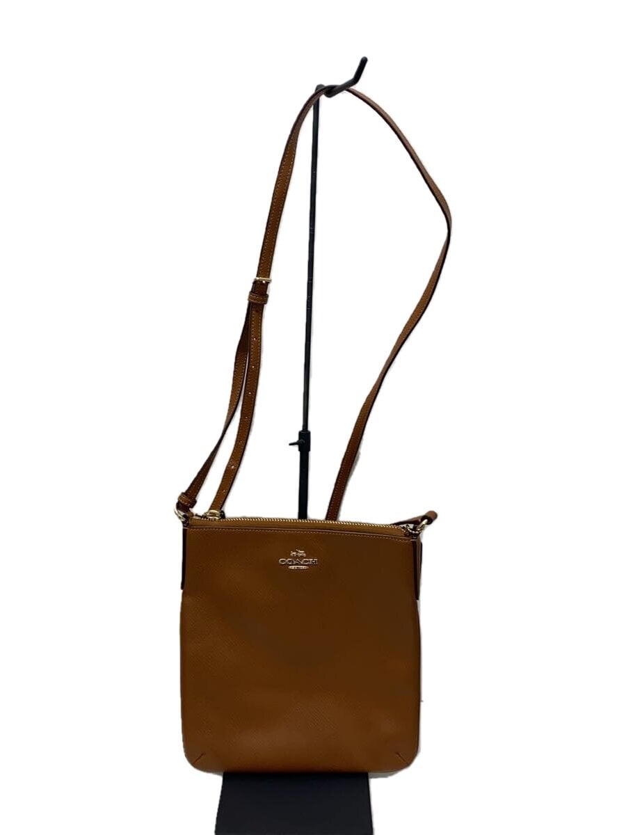 COACH genuine leather shoulder bag in rich brown