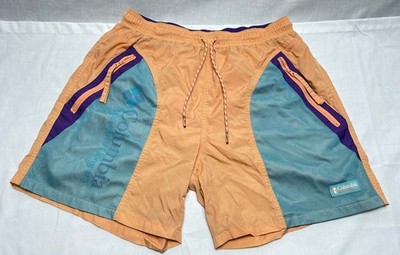 Vintage Columbia Unisex Riptide Retro Shorts Quick Dry Size M Active Wear