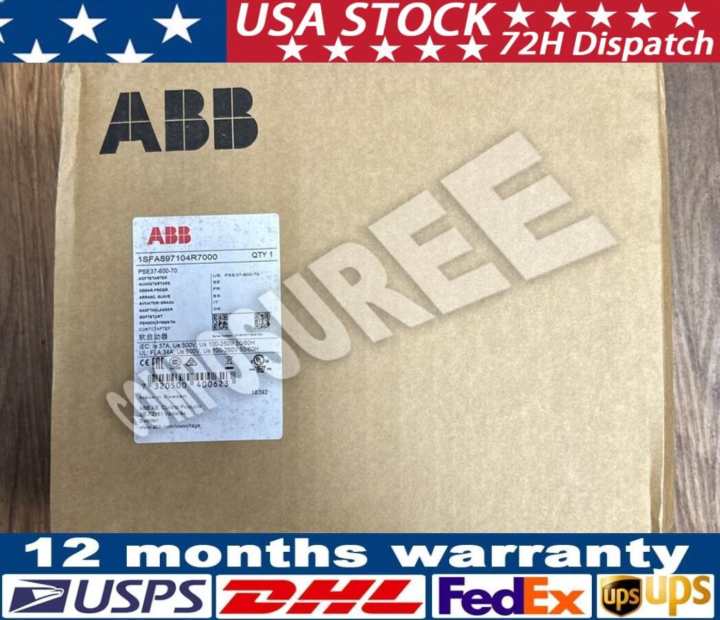 ABB 1SFA897104R7000 PSE37-600-70 SOFT STARTER 37A 100-250VAC US Free TAX