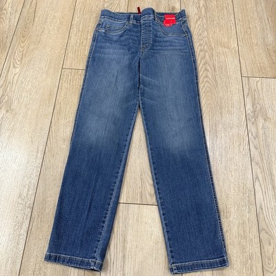 NWT Spanx Women's Jeans Size L Pull-On Stretch Jegging Straight High Rise
