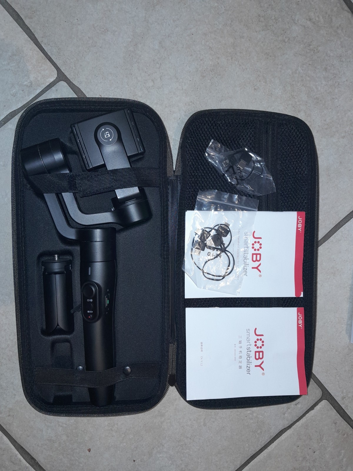 Gimbal a tre assi per smartphone Joby Smart Stabilizer, nero