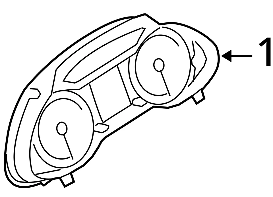 Velocímetro VIN Fp 7º y 8º dígito Cluster MPH compatible con 13-17 AUDI Q5 1410547 Foto 4 de 4