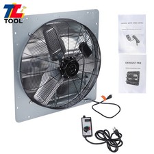 24 Inch Shutter Exhaust Fan Variable Speed Wall Mounted Attic Vent Fan 4120 CFM