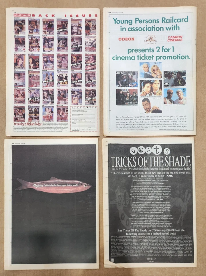 MELODY MAKER MAGAZINE (1992 & 1993 Lot Of 4) Foto 2 de 4