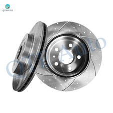 Rear 315mm Drilled Slotted Brake Disc Rotors For 2016-2020 Chevrolet Camaro
