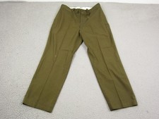 Vintage JCPenney Big Mac Pants Adult W 36 L 28 Olive Green Work Straight 50s 60s