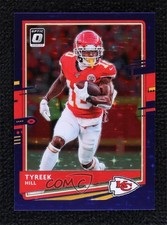 2020 Panini Donruss Optic Purple Stars Prizm 21/25 Tyreek Hill #2 v9t