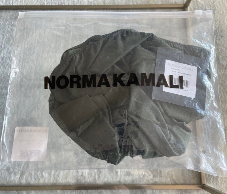 Norma Kamali Diana Bra Top XS Celadon NWT One Shoulder Mesh Rare image 7