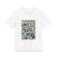 Famous Heroes of the Kabuki Stage Played by Frogs by Utagawa Kuniyoshi T-Shirt