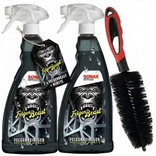 2 Stück SONAX 1000ml FelgenBeast Felgenreiniger + Craft-Equip Felgenbürste 35cm