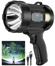 2,000,000 Lumens Rechargeable Spotlight Flashlight, Super Bright Handheld LED...
