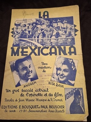 Partitur La Mexicana Andrex Nita Raya Notenblatt