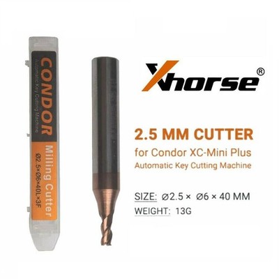 5x 2.5mm Milling Cutter Work for Mini Condor CONDOR XC-007 XC-002 Master Machine