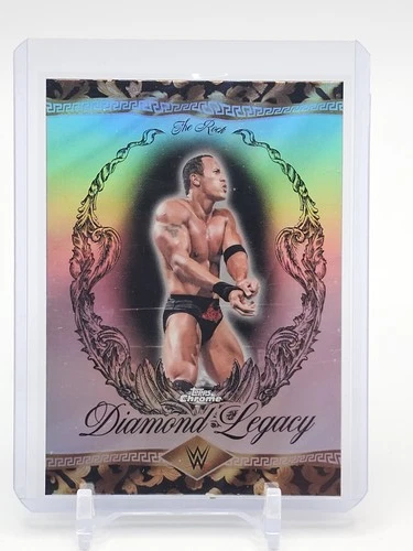 THE ROCK 2026 TOPPS CHROME WWE LEGENDS THE ROCK DIAMOND LEGACY #RDL-19 Q1318