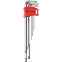 PB Swiss Tools PB 212.LDH-10 Ballpoint Hex Key L- Wrenches, Long, Set , 9 Pcs