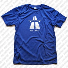 Autobahn Sign NO LIMITS T-Shirt Euro Decal Germany Motorway Symbol Nurburgring 