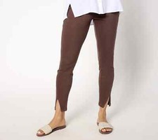 Belle by Kim Gravel Flexibelle Diagonal Seam Jeggings, Hot Fudge Reg. 6 A455539