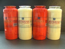 Aeterna 7 Tage Grabkerze | rot | weiß | Grab...