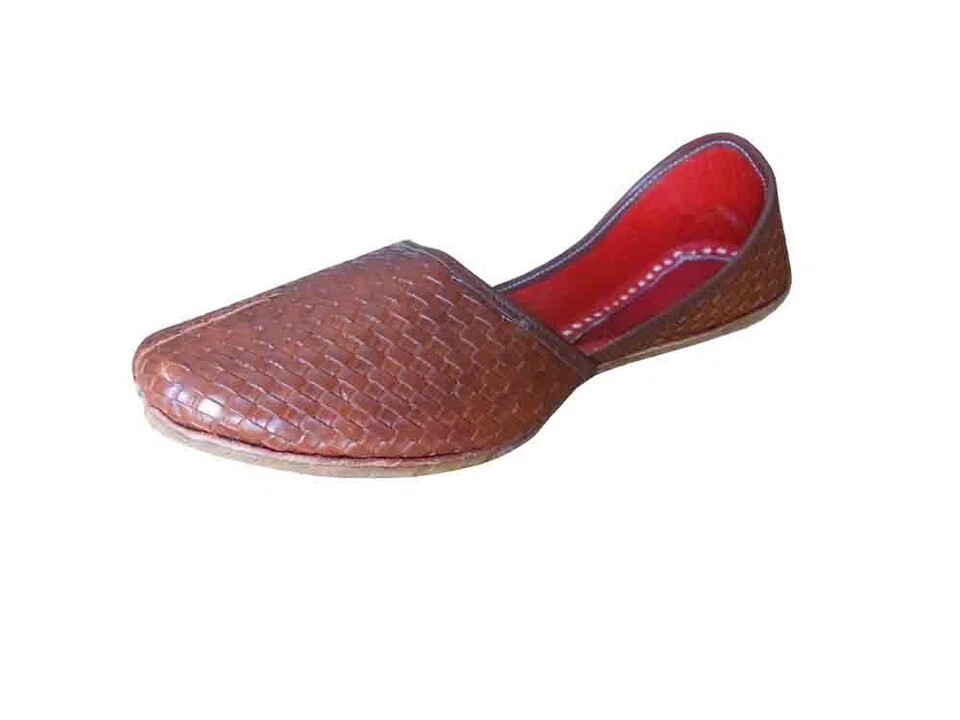 Hombres Zapatos Tradicionales Hechos a Mano Cuero Alpargatas Chanclas Marrón ...