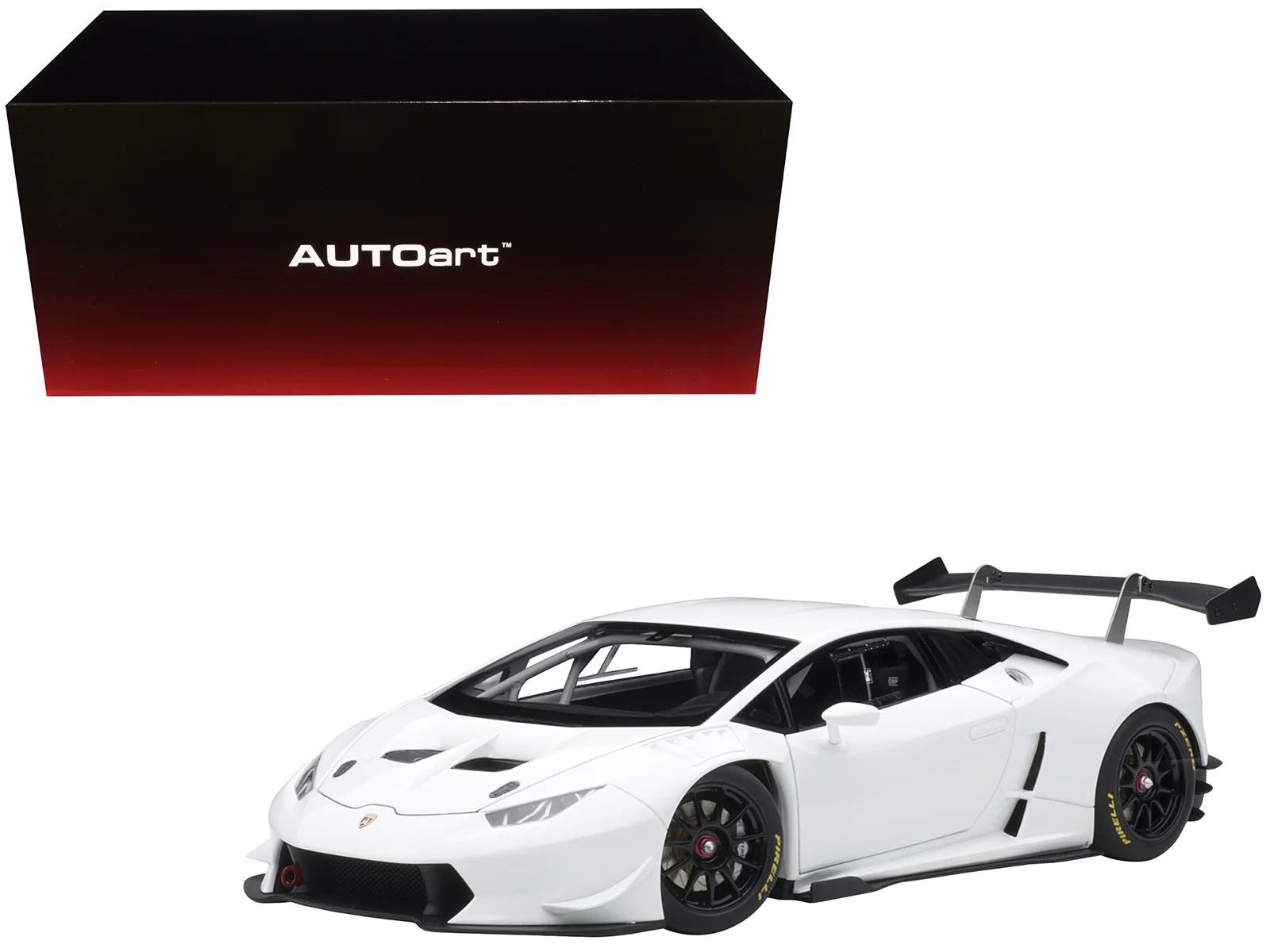 2016 Lamborghini Huracan LP620-2 Super Trofeo White / Bianco Isis 1/18 Model Car