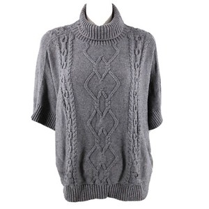 gray poncho sweater