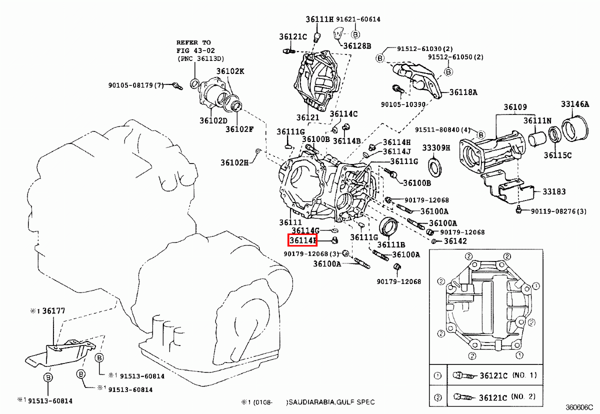 Genuine Allion ZZT245 Alphard MNH15 ANH15 Transfer Case Drain