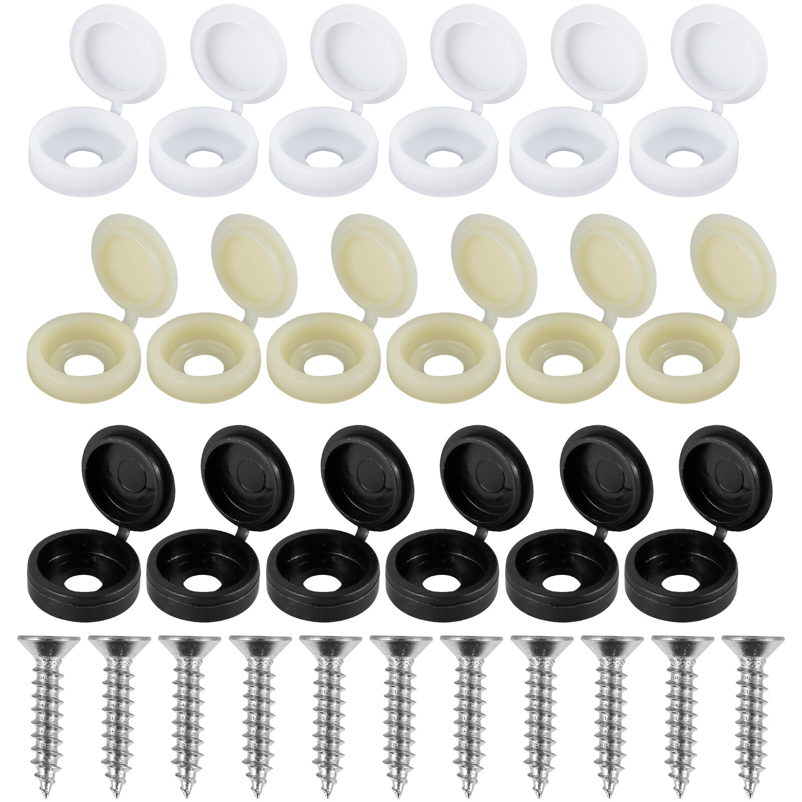 600Pcs Screws and Covers Set SelfTapping Screws Plastic Protective Cover Caps۩ eBay