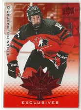2021-22 Upper Deck Team Canada Juniors Exclusives #29 Ethan Del Mastro U18 /250