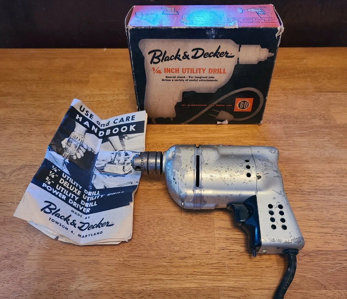Vintage black and decker drill deals